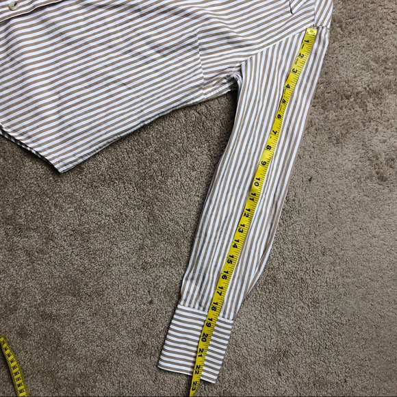 KOTN White Gold Striped collared shirt size US 4 - Picture 11 of 11